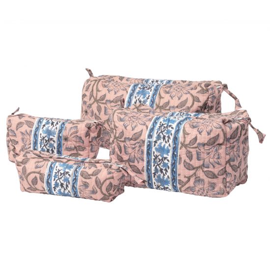 Naaz Makeup Bags Collection - Dusty Pink